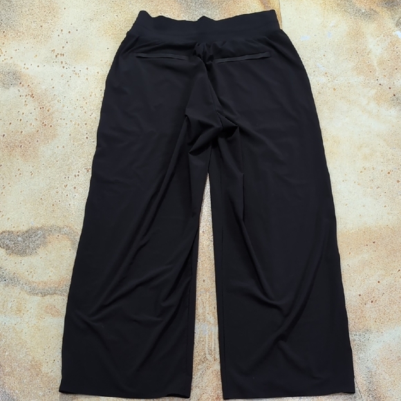 Athleta Black Wide-Leg High-Waist Trouser Pants Size 14 P - Picture 12 of 15